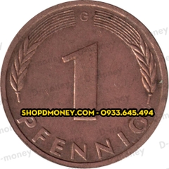 1 pfennig Đức 1950 - 2001 1 pfennig Đức 1950 - 2001