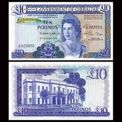 10 pounds Gibraltar 1986