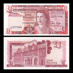 1 pound Gibraltar 1988