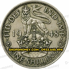Xu 1 shilling George VI sư tử 4 chân 1947 -1951 Xu 1 shilling George VI sư tử 4 chân 1947 -1951