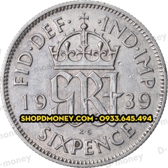 Xu 6 pence George VII 1947 - 1948 Xu 6 pence George VII 1947 - 1948