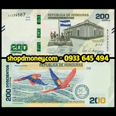 200 lempiras Honduras 2021 kỉ niệm 200 năm độc lập 200 lempiras Honduras 2021 kỉ niệm 200 năm độc lập