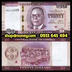 20 dollars Liberia 2022 20 dollars Liberia 2022