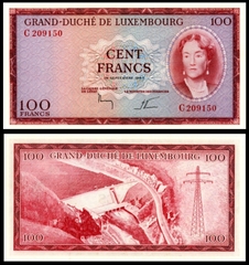 100 francs Luxembourg 1963