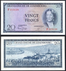 20 francs Luxembourg 1955