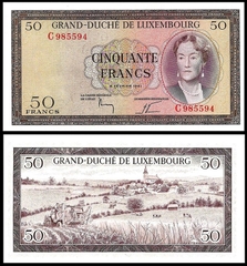 50 francs Luxembourg 1961
