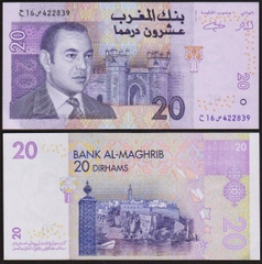 20 dirhams Marocco 2002