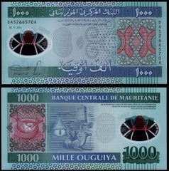 1000 ouguiya Mauritania 2014 polymer