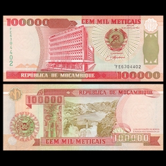 100000 meticais Mozambique 1993