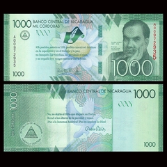 1000 cordobas Nicaragua 2016 kỉ niệm 100 năm ngày mất Ruben Dario