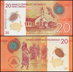 20 cordobas Nicaragua 2014 polymer 20 cordobas Nicaragua 2014 polymer