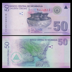 50 cordobas Nicaragua 2007 polymer 50 cordobas Nicaragua 2007 polymer
