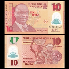 10 naira Nigeria 2015 polymer