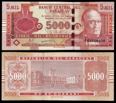 5000 guaranies Paraguay 2010