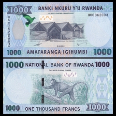1000 francs Rwanda 2015