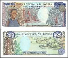 5000 francs Rwanda 1988