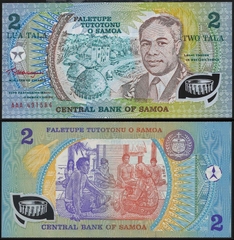 2 tala Samoa 1990 polymer