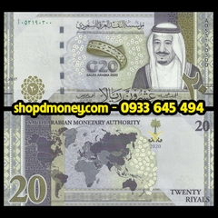 20 riyals Saudi Arabia 2020 kỉ niệm hội nghị thượng đỉnh G20 20 riyals Saudi Arabia 2020 kỉ niệm hội nghị thượng đỉnh G20