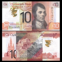 10 pounds Scotland Clydesdale Bank 2017 polymer 10 pounds Scotland Clydesdale Bank 2017 polymer
