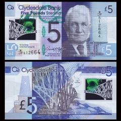 5 pounds Scotland Clydesdale Bank 2016 polymer 5 pounds Scotland Clydesdale Bank 2016 polymer