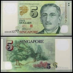 5 dollars Singapore 2005 polymer