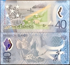40 dollars Solomon Islands 2018 polymer kỉ niệm 40 năm độc lập 40 dollars Solomon Islands 2018 polymer kỉ niệm 40 năm độc lập