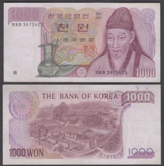 1000 won South Korea 1983