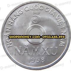 5 xu Việt Nam Dân Chủ Cộng Hòa 1958 5 xu Việt Nam Dân Chủ Cộng Hòa 1958