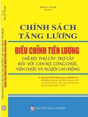 CHÍNH SÁCH TĂNG LƯƠNG, ĐIỀU CHỈNH TIỀN LƯƠNG – CHẾ ĐỘ PHỤ CẤP, TRỢ CẤP ĐỐI VỚI CÁN BỘ, CÔNG CHỨC, VIÊN CHỨC VÀ NGƯỜI LAO ĐỘNG.