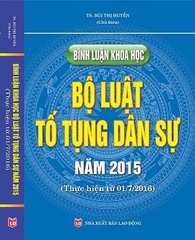 bình luận khoa học bộ luật tố tụng dân sự năm 2015