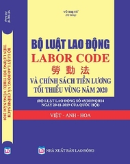 SÁCH BỘ LUẬT LAO ĐỘNG - LABOR CODE -  Chính Sách Tăng Lương, Hệ Thống Thang Bảng Lương Mới Năm 2020 (VIỆT - ANH - HOA)