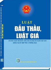 Sách Luật Đấu Thầu, Luật Giá Đã Được Quốc Hội Nước Cộng Hòa Xã Hội Chủ Nghĩa Việt Nam Khóa XV, Kỳ Họp Thứ 5 Thông Qua