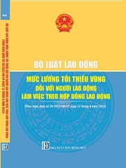 Sách Bộ Luật Lao Động Mức Lương Tối Thiểu Vùng Đối Với Người Lao Động Làm Việc Theo Hợp Đồng Lao Động