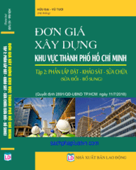 Sách Đơn Giá Xây Dựng Khu Vực Thành Phố Hồ Chí Minh 2018 - Phần Lắp Đặt - Khảo Sát và Sửa Chữa