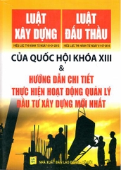 luật xây dựng & luật đấu thầu của quốc hội khóa XIII