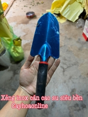 Xẻng inox cán cao su siêu bền