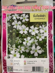 Hạt giống hoa baby trắng gói 1000 hạt nhập Thái Lan (gypsophila)
