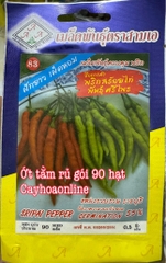 Hạt giống ớt tằm rủ cay gói 90 hạt nhập Thái lan (sripai pepper)