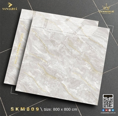 GẠCH KHẮC KIM VÀNG: SKM809