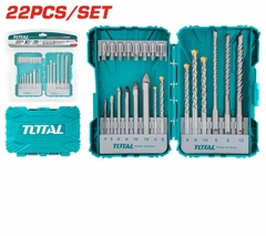 Bộ 22 mũi khoan và mũi bắt vít TACSDL12201 TOTAL