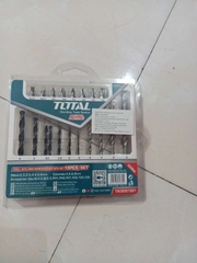 Bộ 19 mũi khoan kim loại, bê tông  và mũi bắt vít TACSDB1901 TOTAL