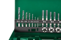 Bộ mũi khoan (taro) 1 bộ 37 cái SATA 50455 - 37Pc. HSS Tap &Twist Drill Set