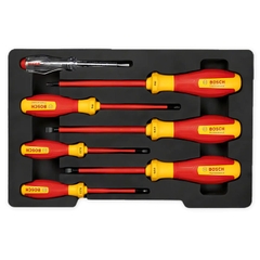 Bộ tua vít cách điện VDE7 món đầu SL/PH Bosch 1600A02NF7