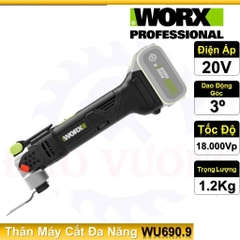 Máy cắt rung pin 20V WORX WU690.9