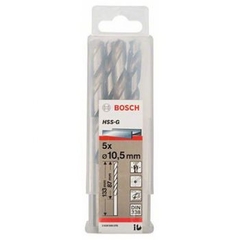 Mũi khoan sắt HSS-G 10.5mm (hộp 5 mũi) Bosch 2608595078