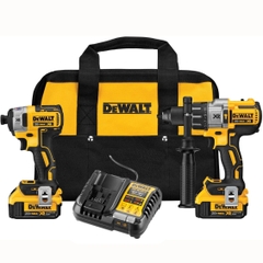 COMBO KIT Máy Khoan Búa - Máy Vặn vít pin DCK299M2 DEWALT