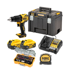Bộ máy khoan pin DCZ100P2KT Dewalt (DCD709N + DWHT36929 + DT7969 + 2xDCB184 + DCB1104 + TSTAK)