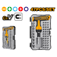 Bộ 37 Món Tua Vít Và Mũi Bắt Vít Chính Xác HKSDB0378 INGCO