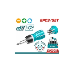 Bộ tua vít 8 trong 1 (tay vặn xoay chiều) TACSDS1726 TOTAL