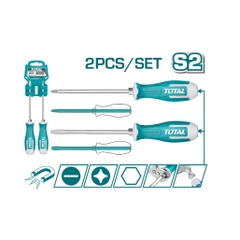 Bộ 2 tua vít đóng xuyên THGSS2206 TOTAL